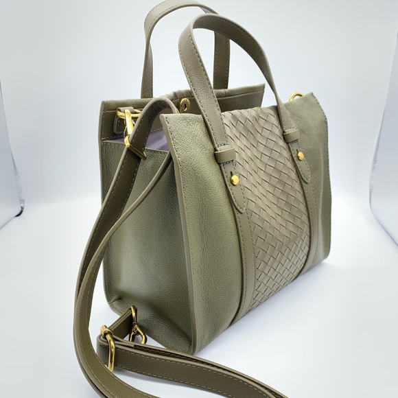 NWT Fossil Kingston Satchel Green Moss - Picture 4 of 7